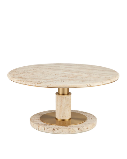 Miles Travertine Cocktail Table