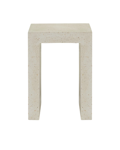 Carson Ivory Terrazzo Accent Table