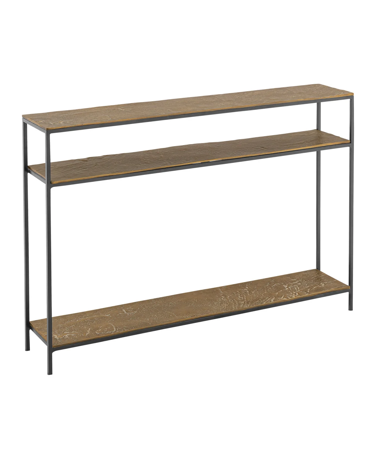 Lathi Brass Console Table