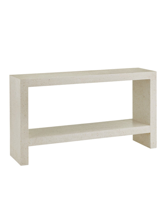 Carson Ivory Terrazzo Console Table