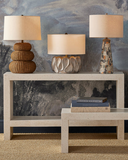 Carson Ivory Terrazzo Console Table