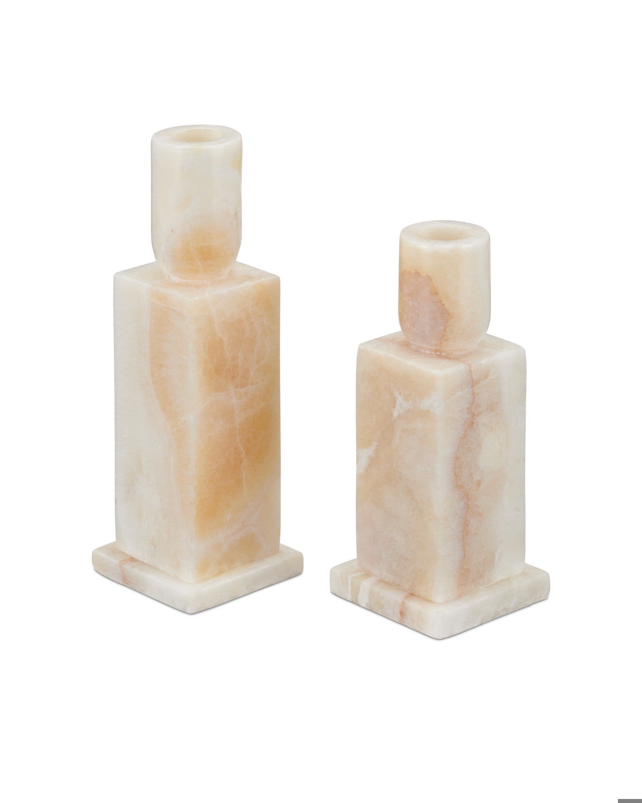 Lithos Ivory Candle Holder Set of 2