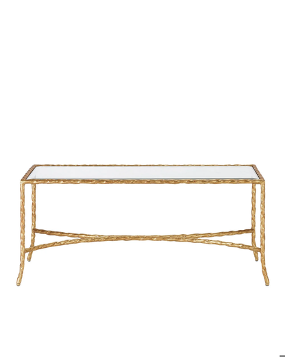 Gilt Twist Bronze Cocktail Table