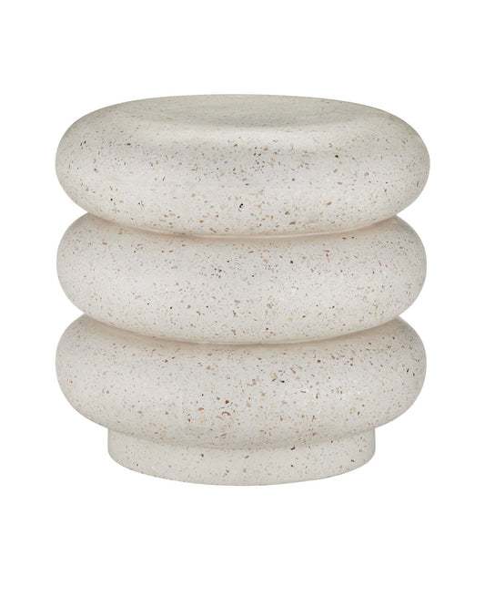 Cusani Ivory Terrazzo Stool